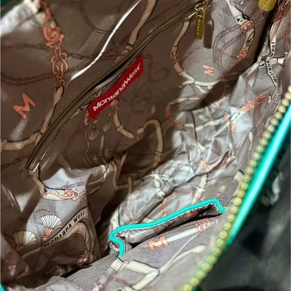 Montana West Turquoise Shoulder Bag - Picture 4 of 6